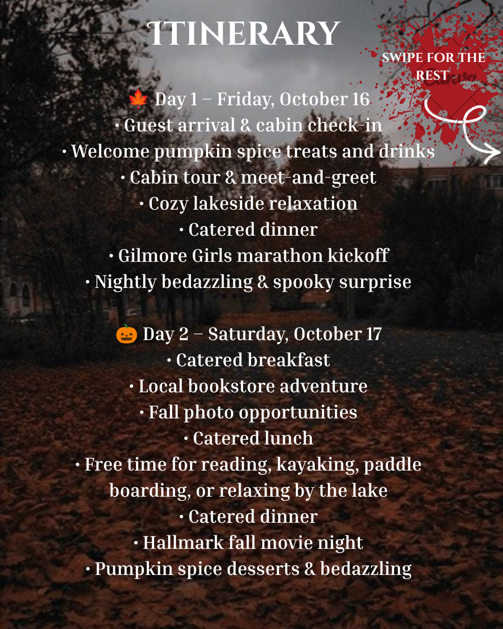 A Fall Michigan Cozy Book Retreat 🎃