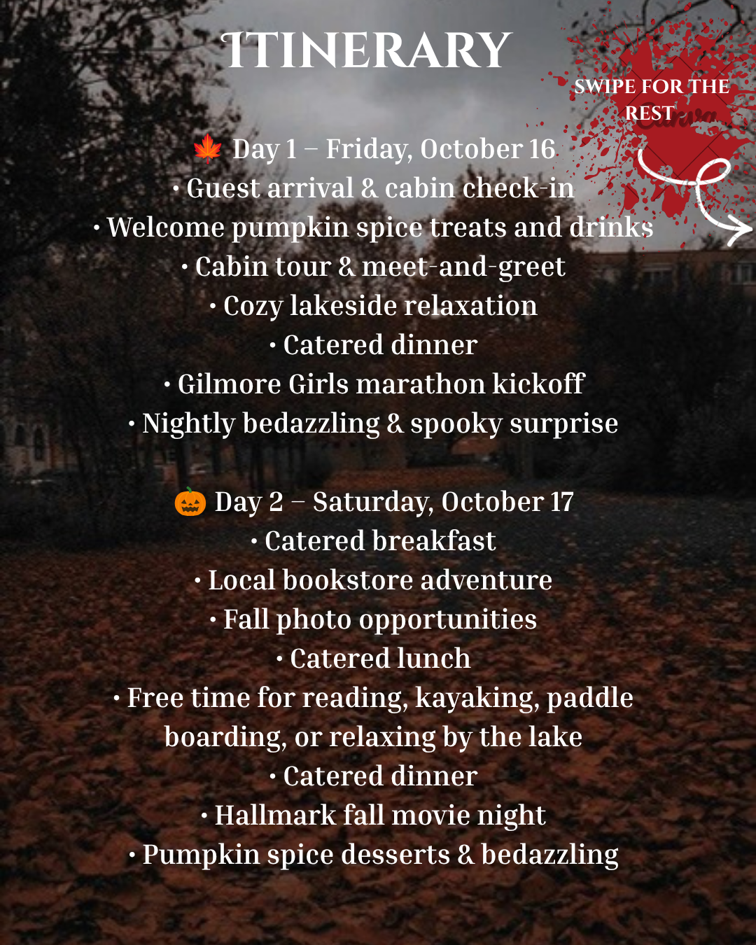 A Fall Michigan Cozy Book Retreat 🎃