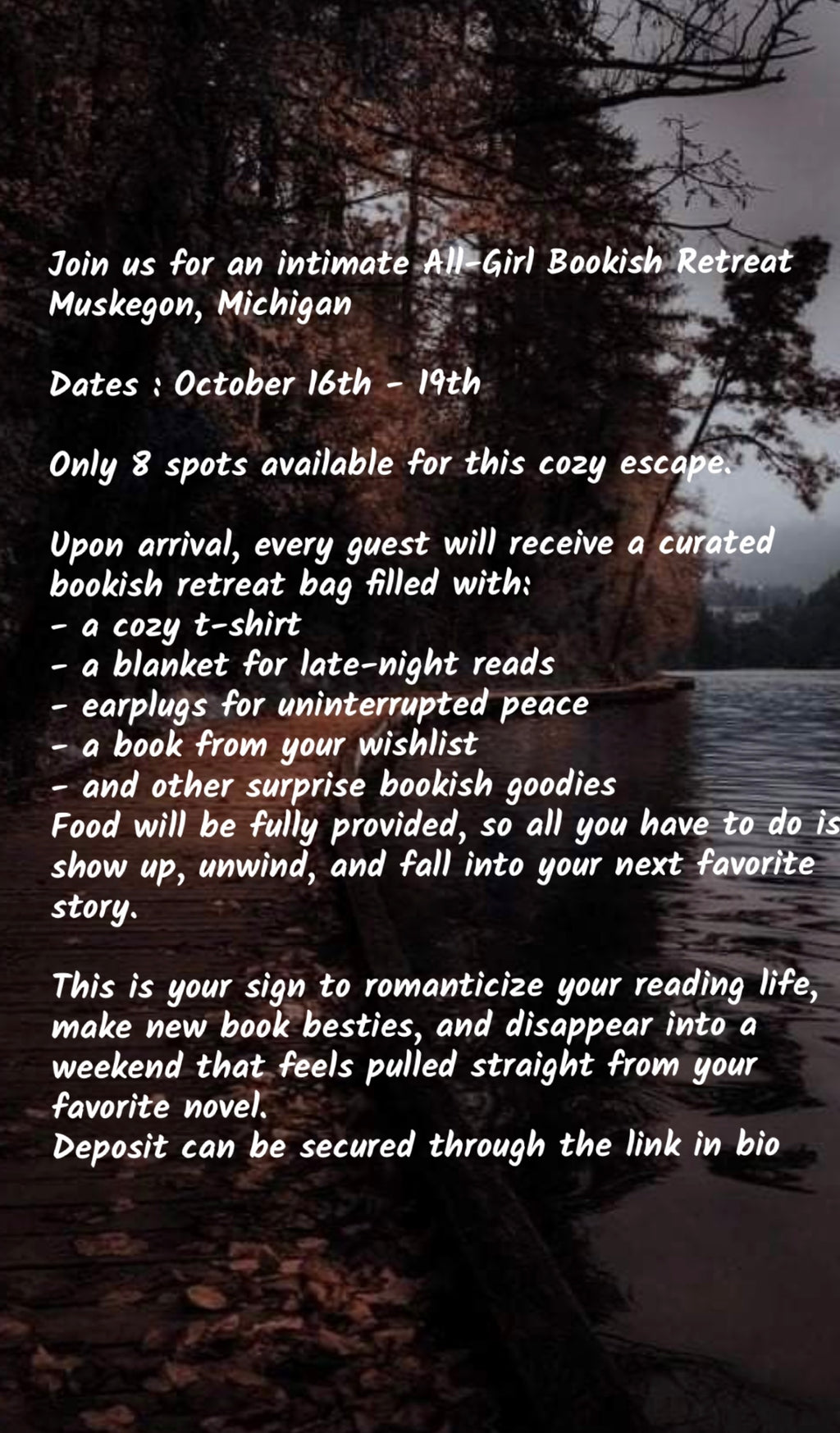 A Fall Michigan Cozy Book Retreat 🎃
